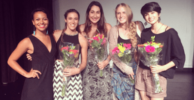 Ellenore Scott with LA's Breaking Glass Finalists